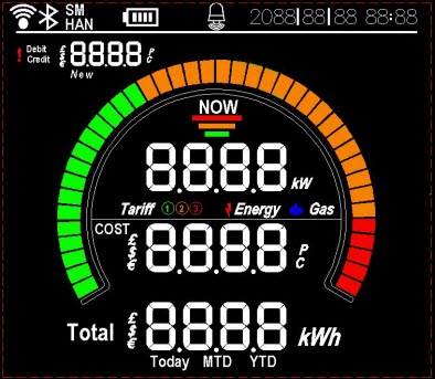 Wireless In-house energy display LCD (IHD based on Zigbee,Mbus,433MHz and etc.)